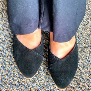 Black Toms Ballet Flats, size 8.5